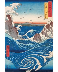 Hiroshige Naruto Draaikolk Poster 61x91.5cm