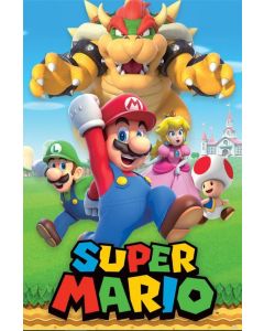 Super Mario Character Montage Poster 61x91.5cm