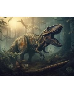 T-Rex Dino Roar Art Print 40x50cm