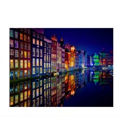Amsterdam Canal Houses Kunstdruk