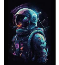 Astronaut Space Colours Art Print 40x50cm