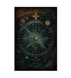 Starchart Mythical Art Print 40x50cm