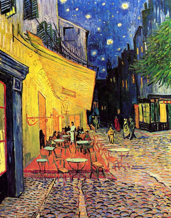 Terrasse Du Caf Le Soir Van Gogh Reproduction Sur Mesure