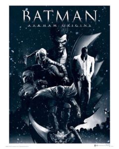 Batman Arkham Origins Montage Art Print 30x40cm