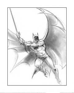 Batman Swoop Art Print 40x50cm