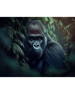 Jungle Gorilla Art Print 40x50cm