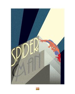 Marvel Deco Spider-Man Building Art Print 60x80cm