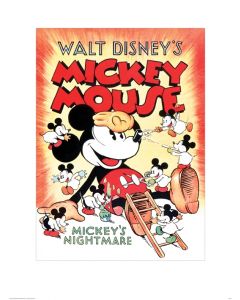 Mickey Mouse Mickey's Nightmare Art Print 60x80cm