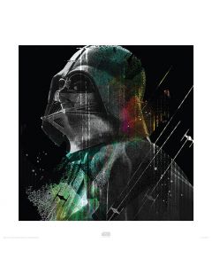 Star Wars Darth Vader Lines Art Print 40x40cm
