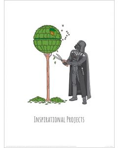 Star Wars Vader's Boredom Busting Ideas Inspirational Projects Art Print 30x40cm