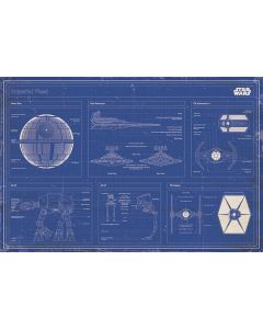 Star Wars Imperial Fleet Blueprint Poster 91.5x61cm