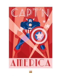 Marvel Comics Capt'n America Print 60x80cm