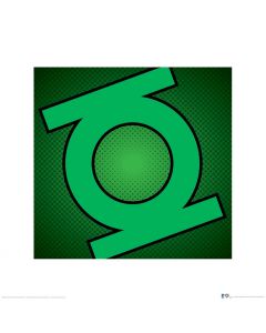 Green Lantern Logo Print 40x40cm