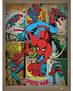 Spider-Man Retro Art Print 30x40cm