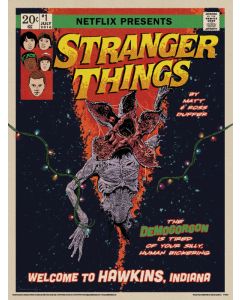 Stranger Things Comic Art Print 30x40cm