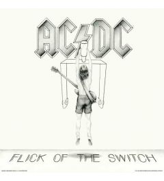 AC/DC Flick of the Switch Album Cover 30.5x30.5cm
