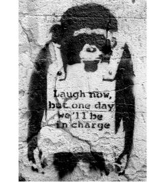 Banksy Laugh now but one day we'll be in charge Poster 42x59cm