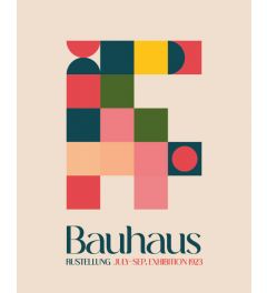 Bauhaus Squares Kunstdruk 40x50cm