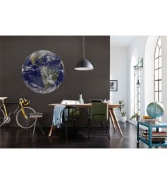 Earth Zelfklevende Behangcirkel ⌀125