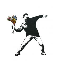 Flower Thrower Banksy Art Print 40x50cm