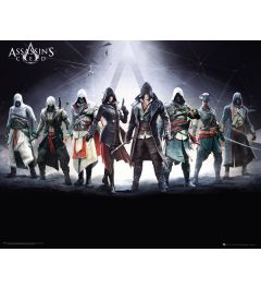 Assassins Creed Personages Poster 50x40cm