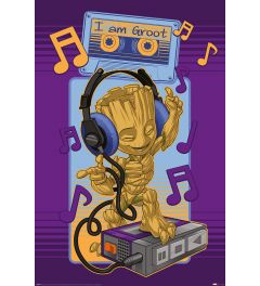 Guardians Of The Galaxy Groot Cassette Poster 61x91.5cm