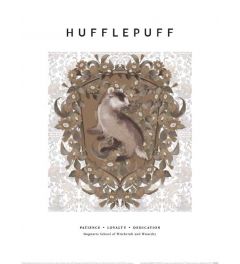 Harry Potter Huffplepuff Crest Art Print 60x80cm