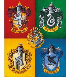 Harry Potter Huismerken Poster 40x50cm