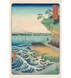 Hiroshige Seashore at Hoda Poster 61x91.5cm