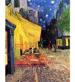 Schilderij Caféterras Bij Nacht van Vincent van Gogh op maat gemaakt
