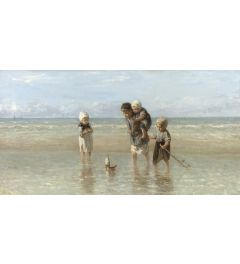 Schilderij Kinderen Der Zee van Jozef Israëls op maat gemaakt