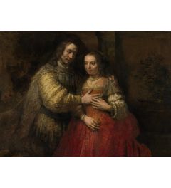 Schilderij De Joodse Bruid van Rembrandt van Rijn op maat gemaakt
