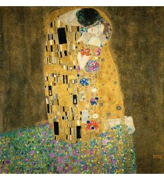 Schilderij De Kus van Gustav Klimt op maat gemaakt
