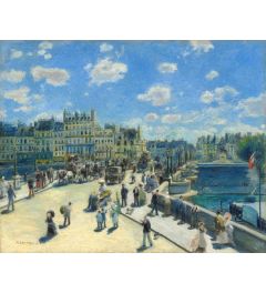 Schilderij Pont Neuf Parijs van Pierre-Auguste Renoir op maat gemaakt
