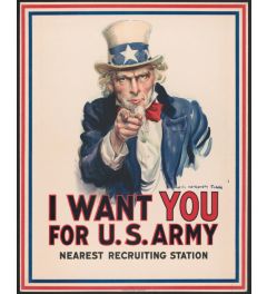 I want you US Army Kunstdruk 40x50cm