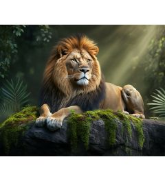 Jungle Lion Art Print 40x50cm