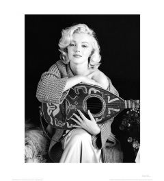 Marilyn Monroe Lute Art Print 40x50cm