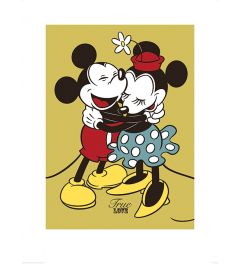 Mickey & Minnie Mouse True Love Art Print 60x80cm
