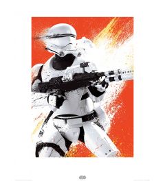 Star Wars Flametrooper Paint Art Print 60x80cm