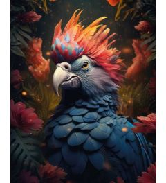 Regal Jungle Bird Art Print 40x50cm