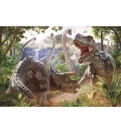 Dinosaur Battle David Penfound Poster 91.5x61cm