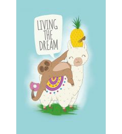 Living The Dream Llama & Sloth Poster 61x91.5cm