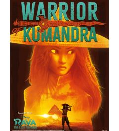 Raya and the Last Dragon Warrior of Kamandra Art Print 30x40cm