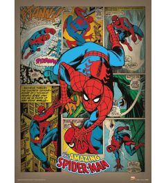 Spider-Man Retro Art Print 30x40cm