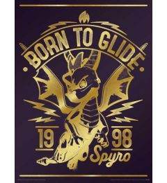 Spyro Gold Born To Glide Art Print 30x40cm