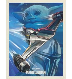 Star Wars The Mandalorian Ready for Adventure Art Print 30x40cm