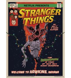 Stranger Things Comic Art Print 30x40cm