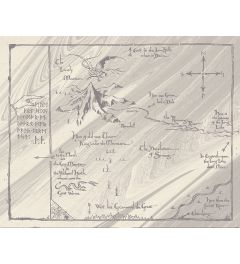 The Hobbit Map Art Print 40x50cm