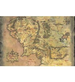 The Lord of the Rings Middle Earth Map Poster 91.5x61cm