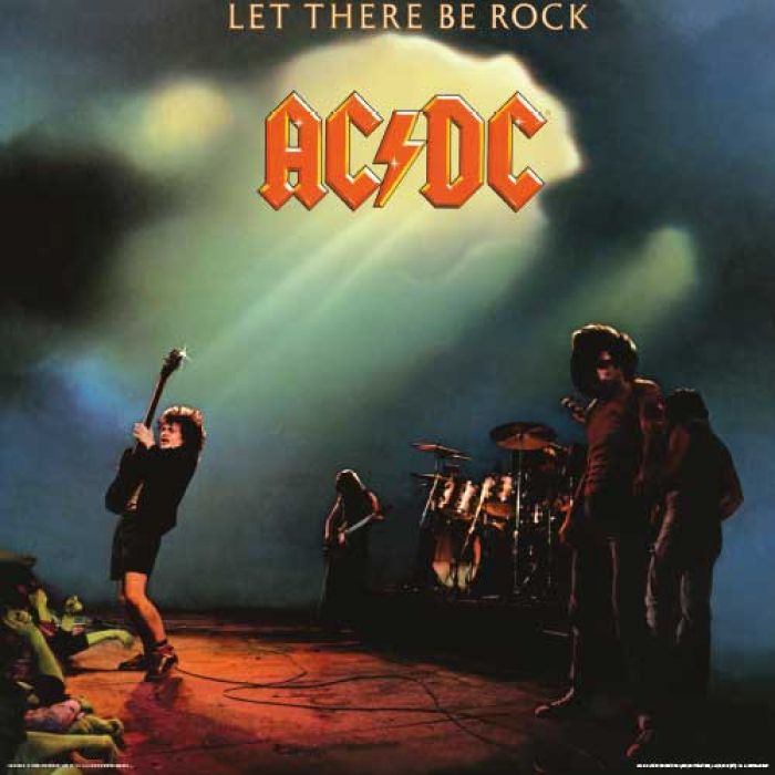 AC/DC Let There be Rock Album Cover 30.5x30.5cm